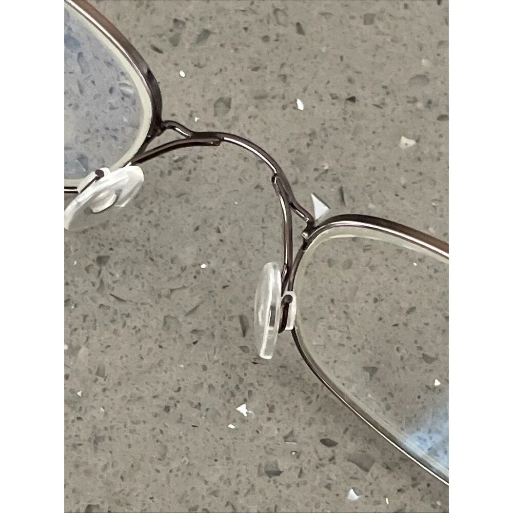Chaps 87 03DN Gunmetal Stainless Steel Eyeglasses Frames ONLY 46-21-140 3-1